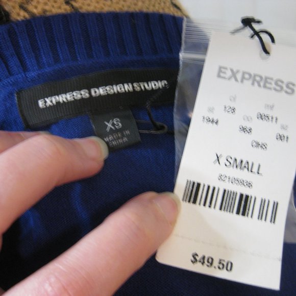 NWT Express purple cardigan sweater XS extra small - Picture 4 of 4